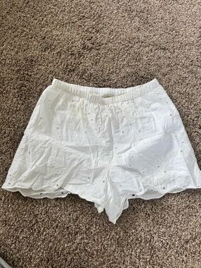a new day White Eyelet High-Waist Women's Shorts